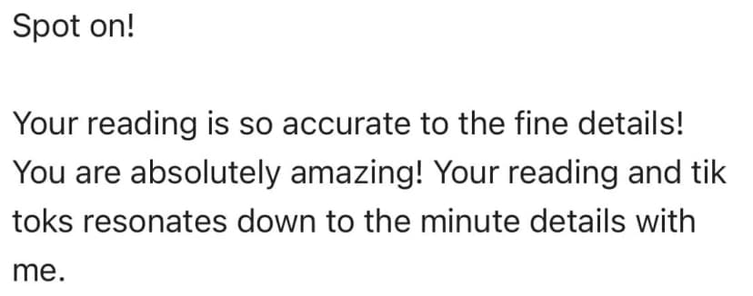 Client testimonial