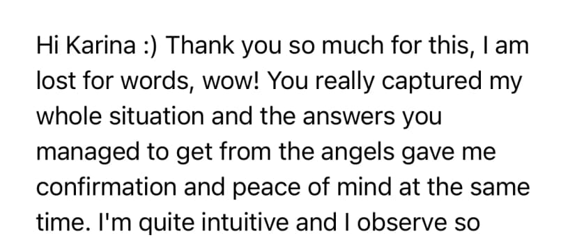 Client testimonial